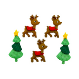 Dress It up Novelty 3D button Embellishments for crafting and sewing - Holiday Collection