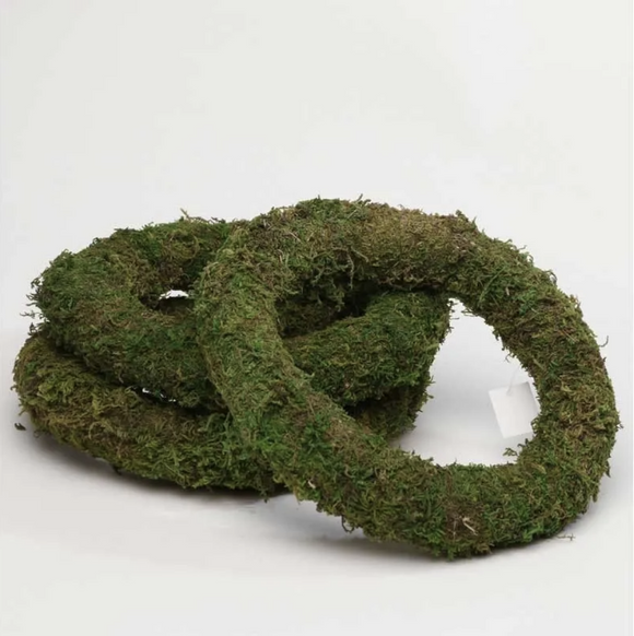 Artificial Padded Green Moss Wreath Rings 30cm Christmas Door Decor
