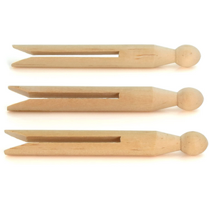 Major Brushes Wooden Dolly Pegs Pack 24