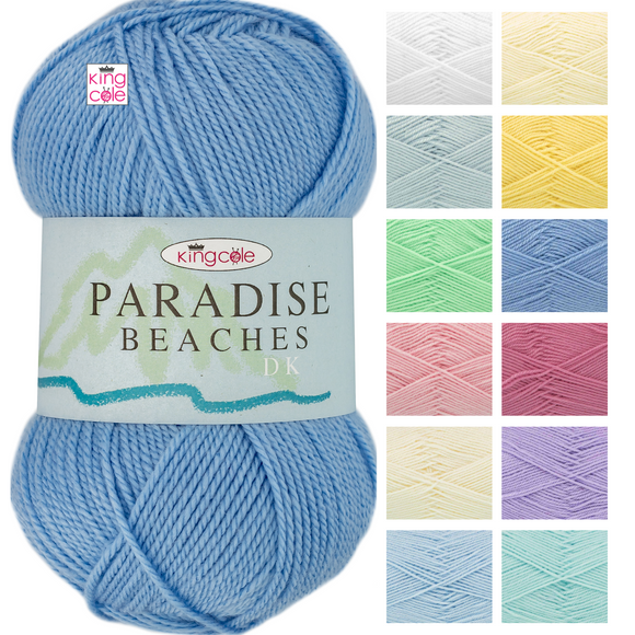 King Cole Paradise Beaches DK Double Knitting Yarn 100g - All Colours