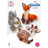 King Cole Pattern Woodland Wildlife knitted in Toastie 9212