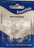 Snap Fasteners Poppers Press Studs Metal Plastic Small Medium Large Black Silver