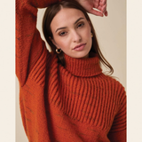 Sirdar Leaflet 10964 - F267 Comet Roll Neck Sweater in Sirdar Embers
