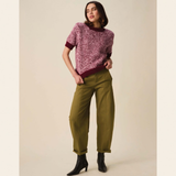 Sirdar Leaflet 10953 - F267 Spin Short Sleeve Sweater in Hayfield Bonus Marl
