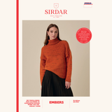 Sirdar Leaflet 10964 - F267 Comet Roll Neck Sweater in Sirdar Embers
