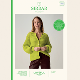 Sirdar Leaflet 10971 - F265 Cultivate Rib Cardigan in Sirdar Loveful Bio Blend Chunky