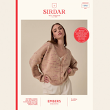 Sirdar Leaflet 10961 - F266 Flare V Neck Cardigan in Sirdar Embers
