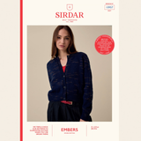 Sirdar Leaflet 10957 - F266 Candlelight Classic Cardigan in Sirdar Embers