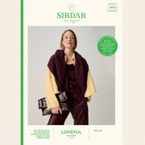 Sirdar Leaflet 10973 - F265 Canopy Shawl in Sirdar Loveful Bio Blend Chunky
