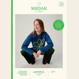 Sirdar Leaflet 10968 - F265 Honeycomb Hem Sweater in Sirdar Loveful Bio Blend Chunky