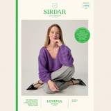 Sirdar Leaflet 10970 - F265 Perennial Sweater in Sirdar Loveful Bio Blend Chunky