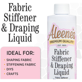 Aleenes Fabric Stiffen and Draping Liquid Quick Dry Tacky Glue 8oz