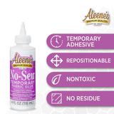 Aleenes No-Sew Temporary Fabric Glue 4oz