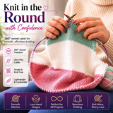 KnitPro Symfonie 2 Mini Interchangeable Needle Set 2" (5cm) 7 Sizes (3mm to 6mm)