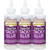 Aleene's Clear Gel Tacky Glue (4oz) 3 Pack