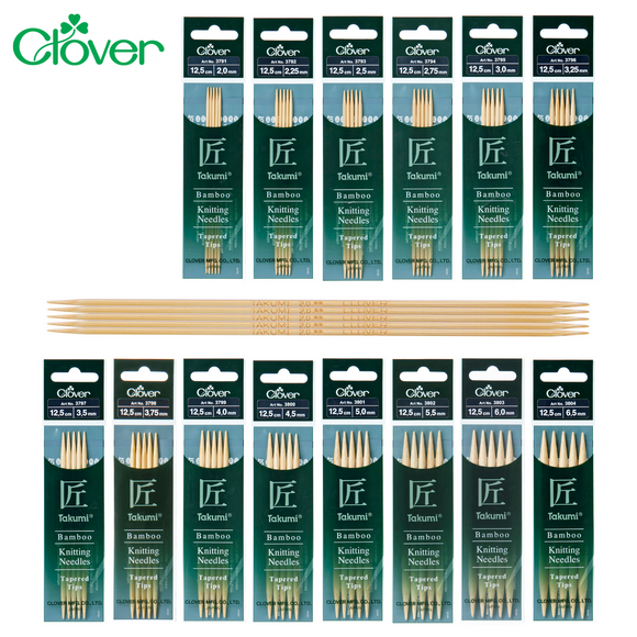 Clover Double Pointed Needles Takumi Bamboo