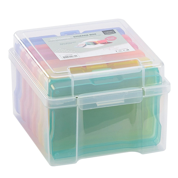 Vaessen Creative Colourful Storage Box With 6 Cases
