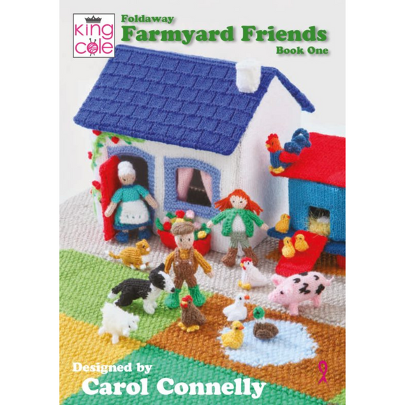 King Cole Knitting Book Foldaway Farmyard Friends - Book 1