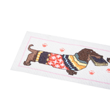 Trimits Cross Stitch Kit: Printed: Bookmark: Dachshund in Jumper