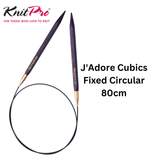 KnitPro J'Adore Cubics Fixed Circular Needles 80cm: All Sizes