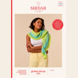 Sirdar Jewelspun Ombre Aran Knitting Pattern – 10926 Crescent Glow Shawl