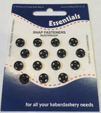 Snap Fasteners Poppers Press Studs Metal Plastic Small Medium Large Black Silver