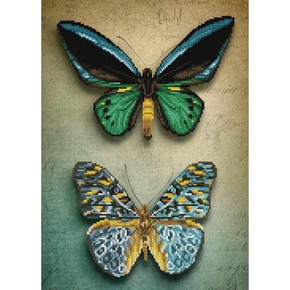 Diamond Dotz - Diamond Painting Kit - Antique Butterflies