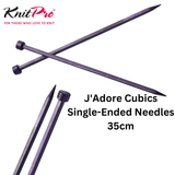 KnitPro J'Adore Cubics Single-Ended Needles 35cm: All Sizes