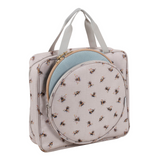 HobbyGift Project / Craft Bag with Embroidery Hoop Storage: Soft: Bee