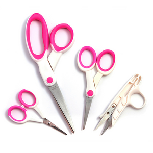 Hemline 4pc Cutting Set - Pink & White