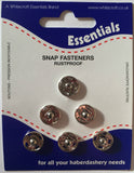 Snap Fasteners Poppers Press Studs Metal Plastic Small Medium Large Black Silver