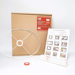 DIY Oval Lampshade Kits - 20cm to 40cm Make Your Own - UK Made Need Craft