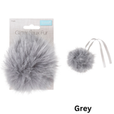 Trimits Pom Pom: Faux Fur: Glitter: 11cm - All Colours 