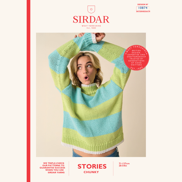 Sirdar Leaflet 10874 - F139 Rom Com Roll Neck