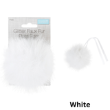 Trimits Pom Pom: Faux Fur: Glitter: 11cm - All Colours 