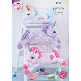King Cole Pattern Unicorns knitted in Yummy 9225