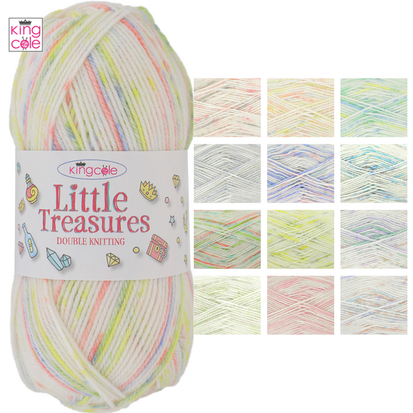 King Cole Little Treasures DK 100g Wool - All Colours