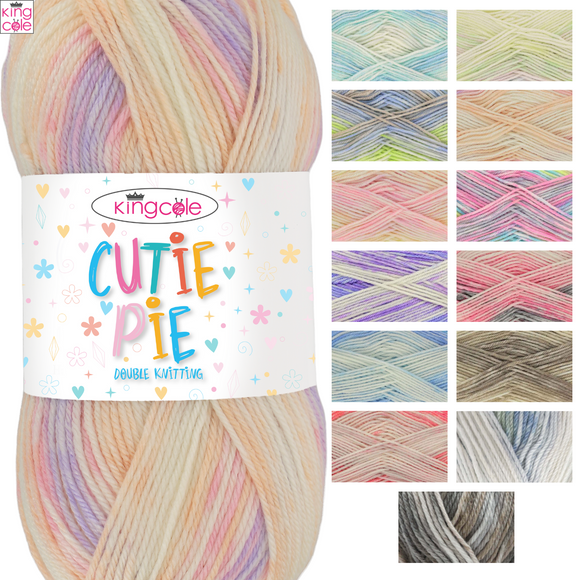 King Cole Cutie Pie DK 100g - Yarn All Colours 