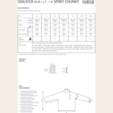 Sirdar Leaflet 10858 - F257 Top-Down Yoke Sweater
