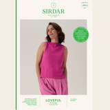 Sirdar Loveful Bio Blend DK Pattern – 10915 Honeycomb Cut-Away Vest