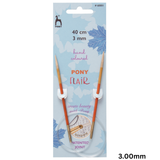 Pony Flair Fixed Circular Needles 40cm Length - Sizes 3mm-10mm Knitting Needles