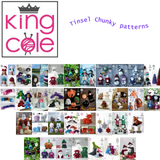 King Cole Knitting Patterns - Tinsel Chunky - All Designs - Toys Christmas