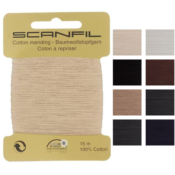 Scanfil Mending Cotton 15m - All Colours