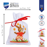 Vervaco Counted Cross Stitch Kit: Gift Bags: Easter Animals: Set of 3