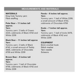 King Cole Pattern Squishy Bears Crocheted in Yummy 9206