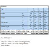 Sirdar Leaflet 2631 - F077 Scandi Rib Sweater