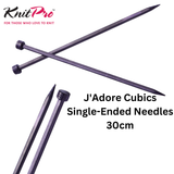 KnitPro J'Adore Cubics Single-Ended Needles 30cm: All Sizes