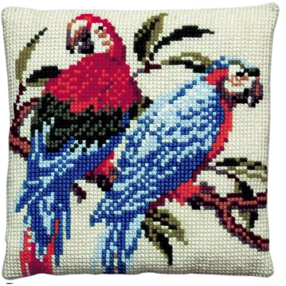 Pako Macaw Cushion Front Chunky Cross Stitch Kit 40X40