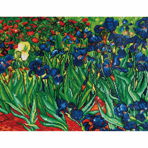 Diamond Dotz - Diamond Painting Kit - Irises (Van Gogh) Cameo Design