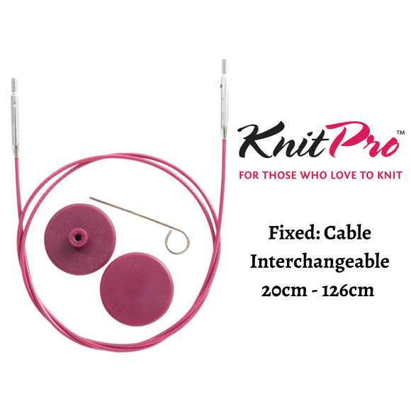 KnitPro Fixed Cables : Interchangeable: 20cm-126cm	
